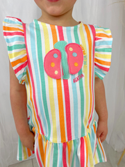 Toddler Girl Multicolour Stripe Dress