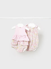 Mayoral Baby Girl 2 Pack Floral Rompers - 2 Colours