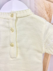 Baby Yellow Knitted Bunny Romper