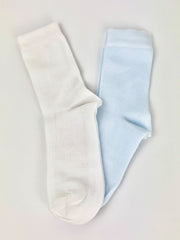 Pastels & Co Lionel Blue & White Socks - 2 Pack