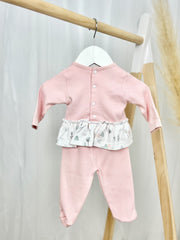 Pink Woodland Print Outfit Set