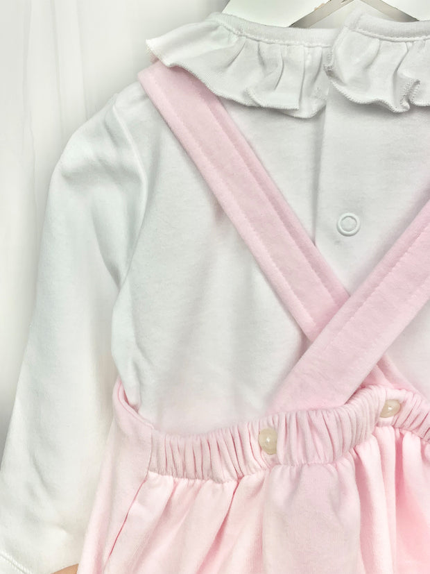 Pastels & Co Jane Pink Pinafore Outfit Set