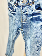 Blue Skinny Distressed Jeans