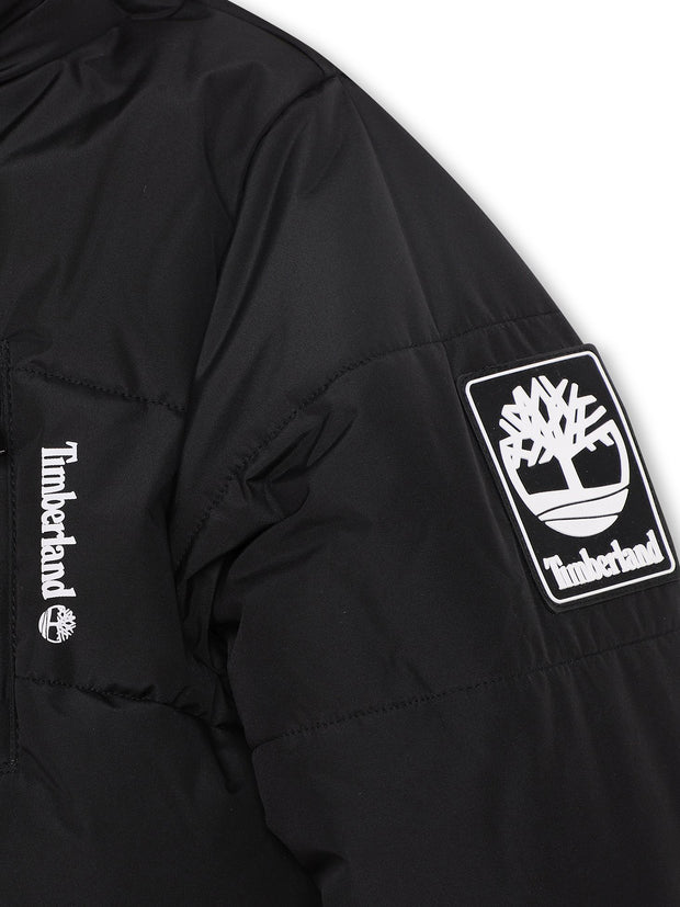 Timberland Junior Black Hooded Puffer Jacket