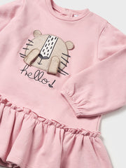 Mayoral Toddler Girl Peek-a-Boo Animal Dress - 2 Colours