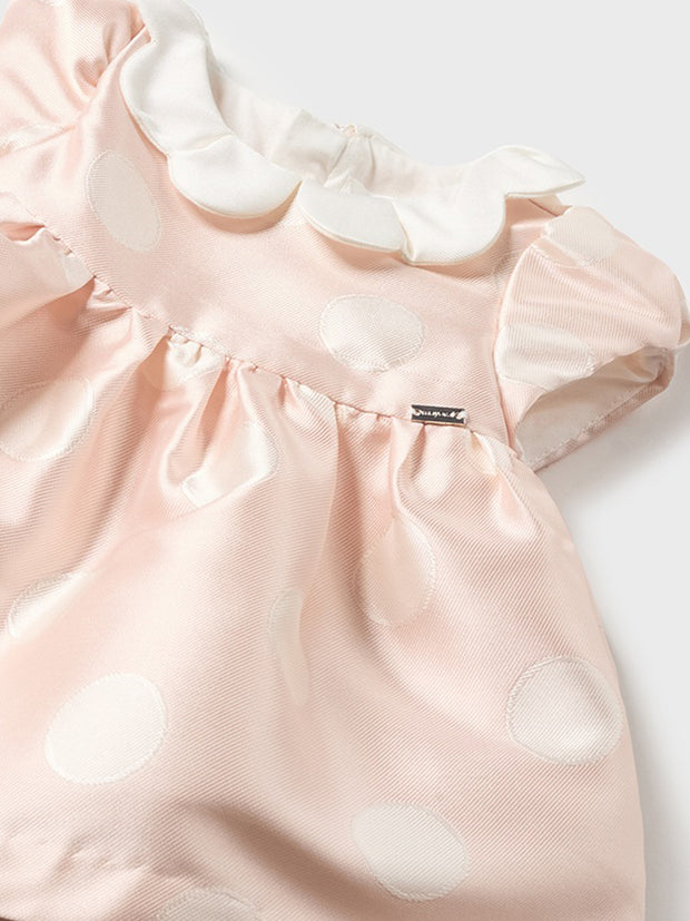 Mayoral Baby Girl Pink Dotty Dress