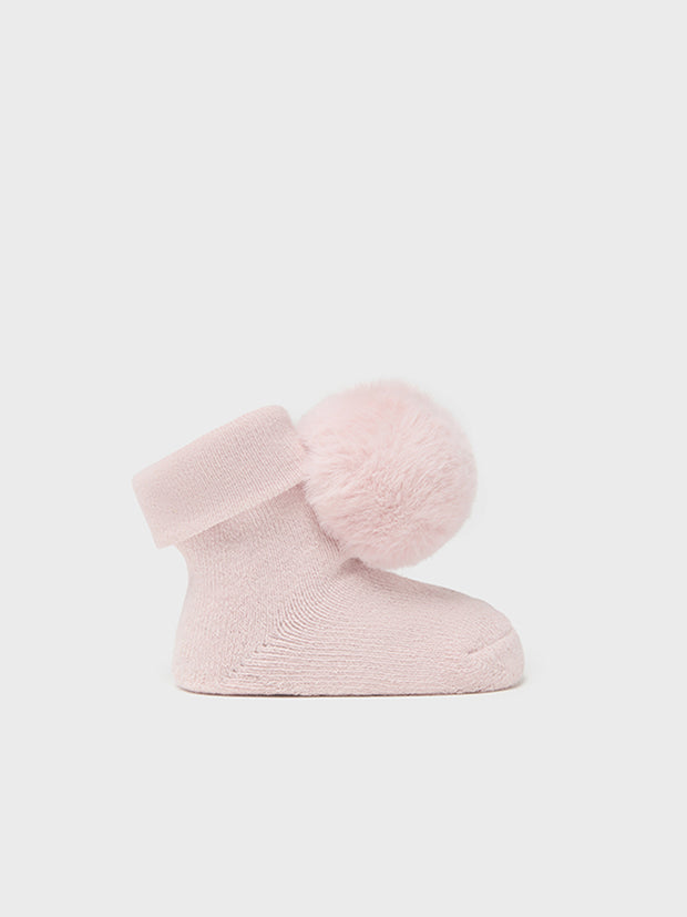 Mayoral Baby Girl Pom Pom Shoes & Headband Set - 3 Colours