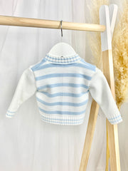 Baby Boy Stripe Bunny Cardigan - 2 Colours