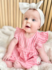 Mayoral Baby Girl Coral Stripe Dress