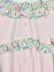 Baby Girl Pink Floral Babygrow
