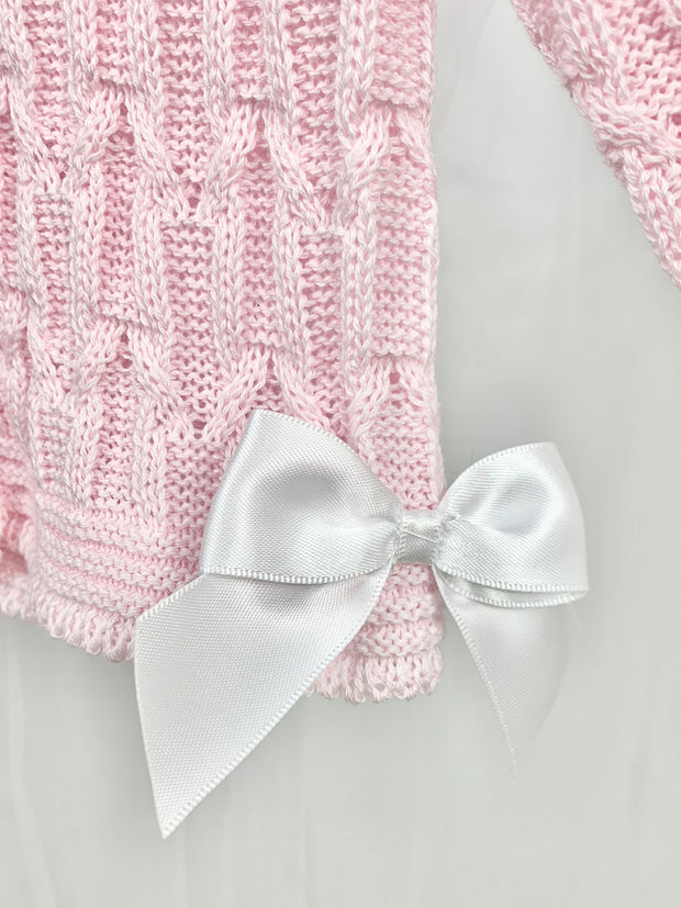 Aurora Pink Knitted Cardigan