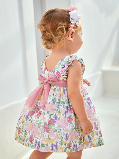 Mayoral Toddler Girl Floral Occasion Dress