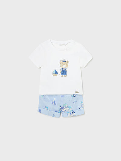Mayoral Baby Boy Sailor Bear Short Set