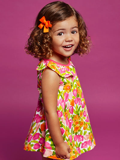 Mayoral Toddler Girl Bright Floral Day Dress