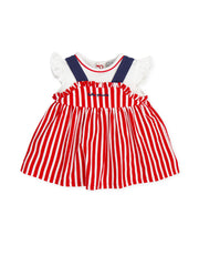 Tutto Piccolo Baby Girl Red Stripe Dress
