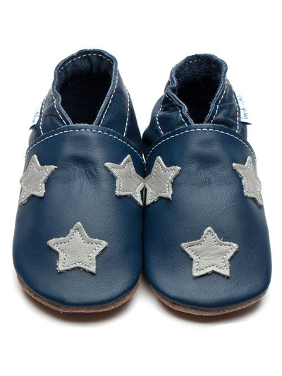 Navy and Grey Star Soft Shoes