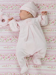 Emile Et Rose Shantel Pink Bow Babygrow
