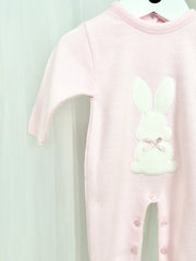 Pink Knitted Bunny Babygrow