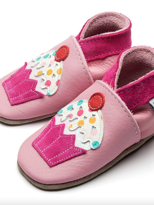 Pink Cupcake Soft Shoes