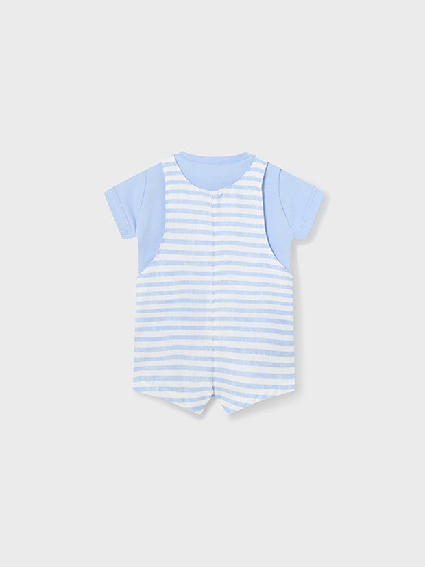 Mayoral Baby Boy Stripe Dungaree Set - 2 Colours