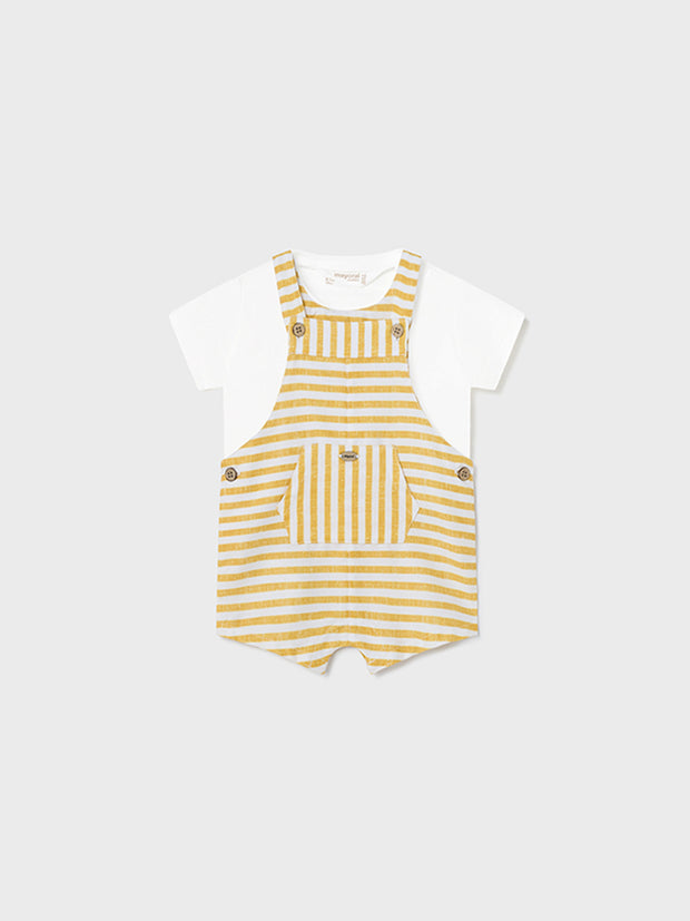 Mayoral Baby Boy Stripe Dungaree Set - 2 Colours