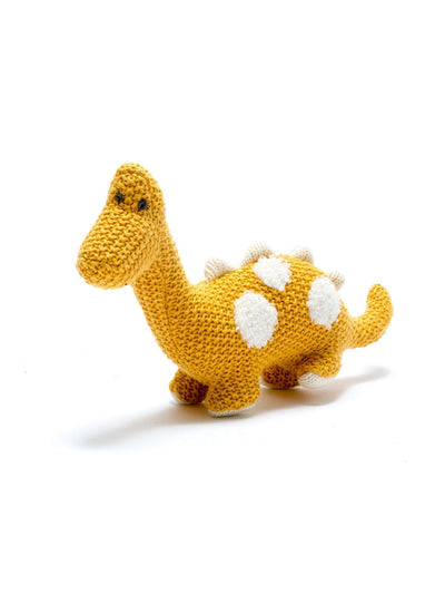 Mustard Small Diplodocus Dinosaur Toy