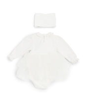 Caramelo Kids Baby Girl Ivory Tulle Dress (0M - 24M)