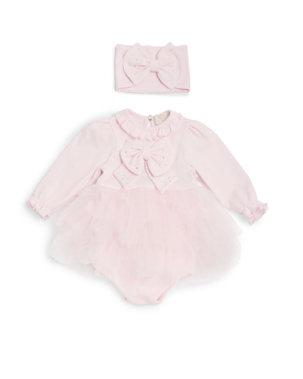 Caramelo Kids Baby Girl Pink Tulle Romper