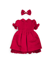 Caramelo Kids Girls Red Bow Dress (1Y - 6Y)
