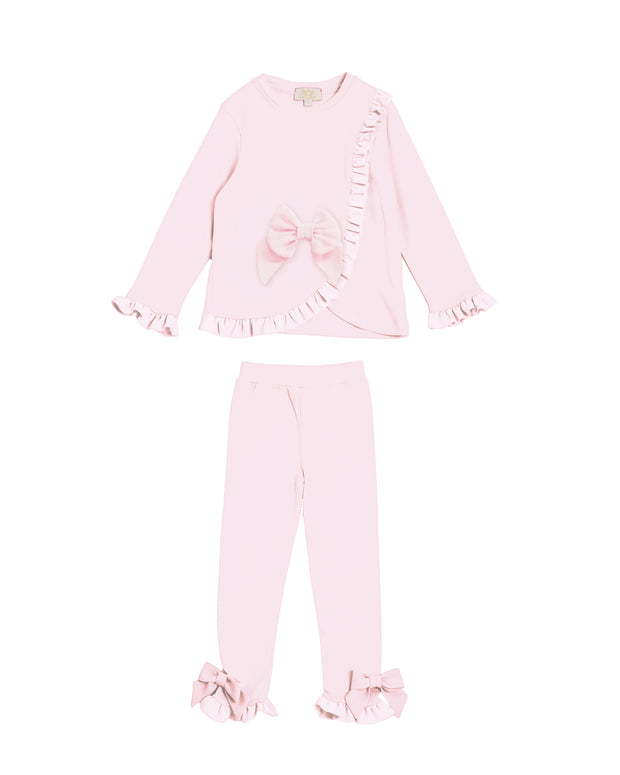 Caramelo Kids Girls Pink Bow Legging Set (12M - 4Y)