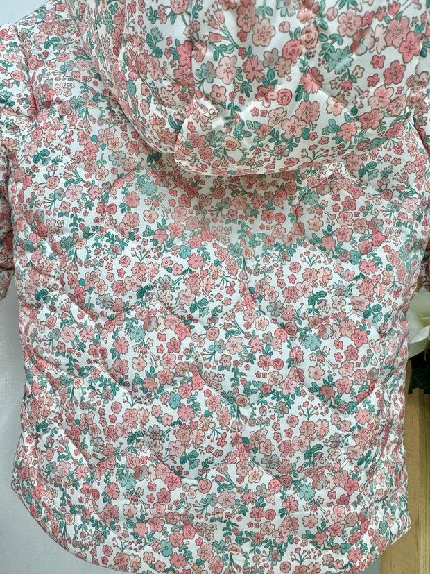 Tutto Piccolo Toddler Girl Padded Floral Jacket (12M - 24M)