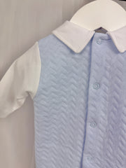 Pex Boys Rocking Horse Blue Babygrow (0M - 9M)