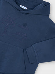 Mayoral Junior Boy Navy Tropical Hoodie