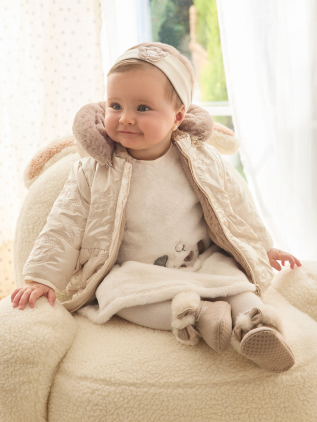 Mayoral Baby Girl Reversible Coat - 2 Colours