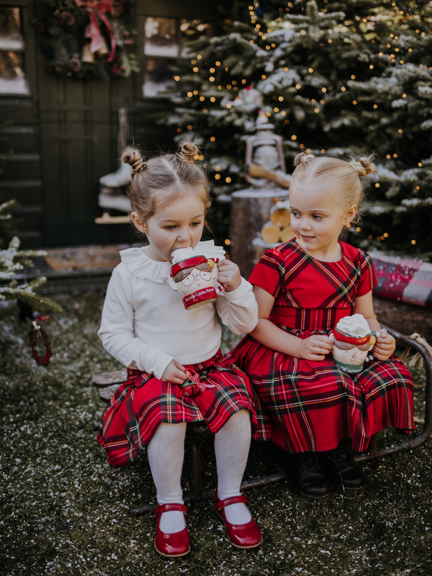 iDo Girls Festive Tartan Dress