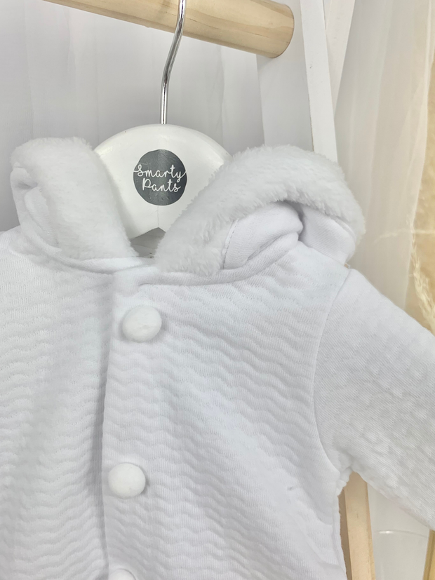 Deolinda Snowy Pramsuit - White