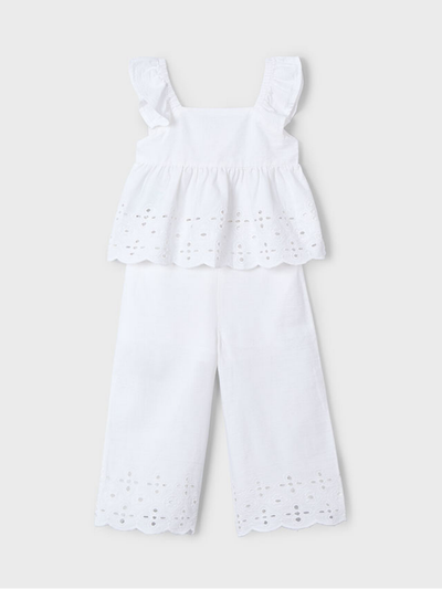 Mayoral Junior Girl Co-Ord With Crochet Detail - 2 Colours