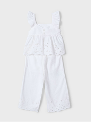 Mayoral Junior Girl Co-Ord With Crochet Detail - 2 Colours