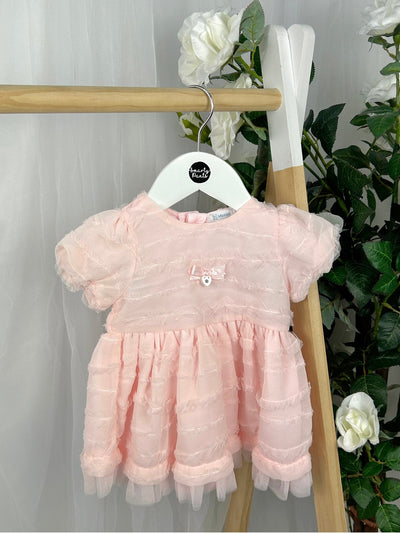 Mintini Baby Girl Pink Tulle Dress (3M - 2Y)
