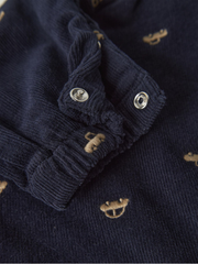 Name It Baby Boy Navy Car Dungaree (1M-18M)