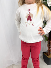 Mayoral Junior Girl 'Unique' Long Sleeve Top (3Y-8Y) - Red