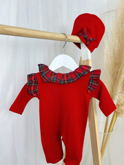 Festive Babygrow & Hat Set - 2 Colours