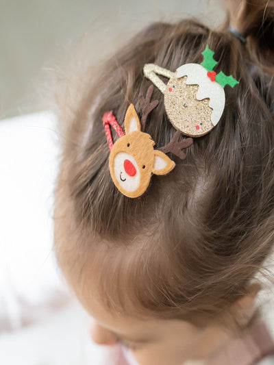 Ziggle Christmas Hair Clip Set