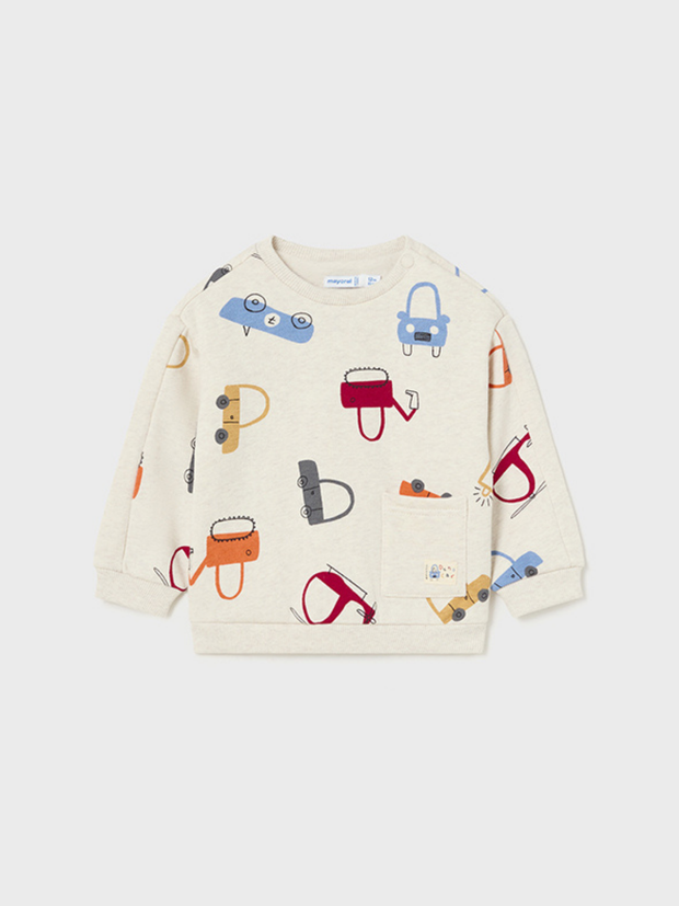 Mayoral Toddler Boy Car Printed Jumper - 2 Colours