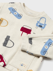 Mayoral Toddler Boy Car Printed Jumper - 2 Colours