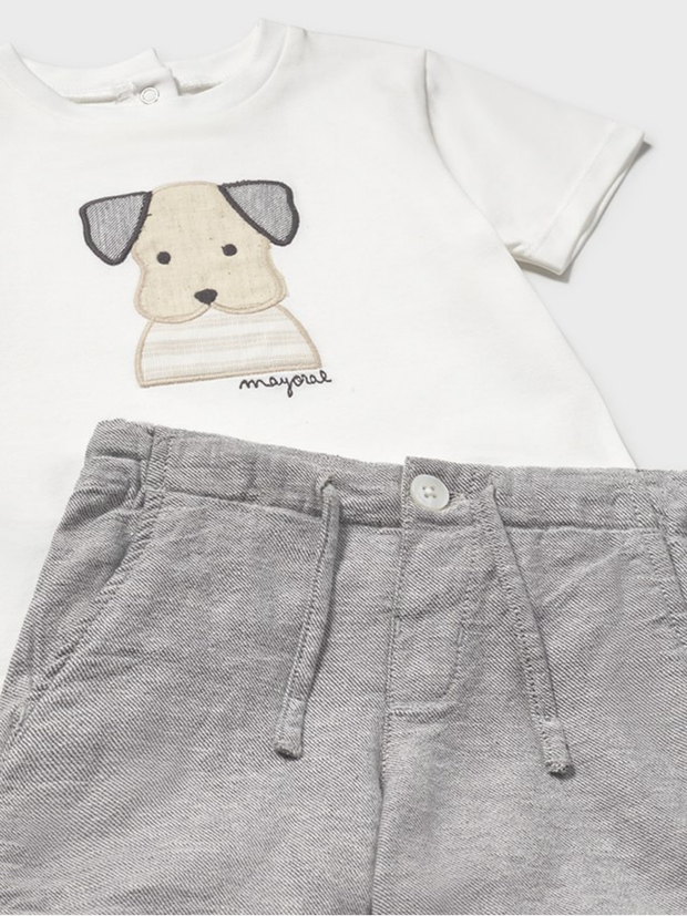 Mayoral Toddler Boy Doggy Shorts Set