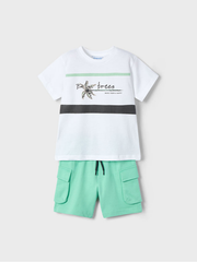 Mayoral Junior Boy 'Palm Trees' Shorts Set - 3 Colours