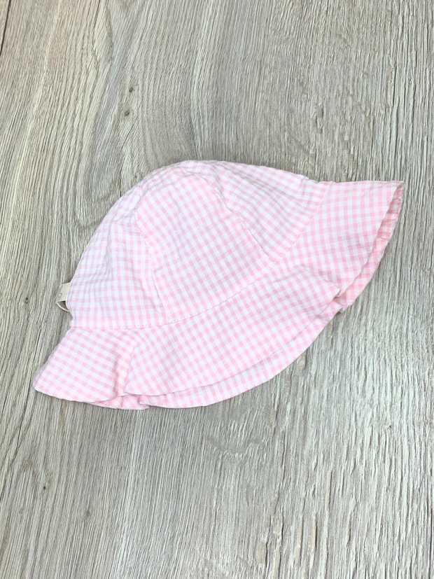 Baby Gi Pink Matching Check Sun Hat