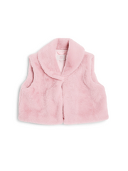 Caramelo Kids Girls Pink Faux Fur Gilet (1Y- 6Y)