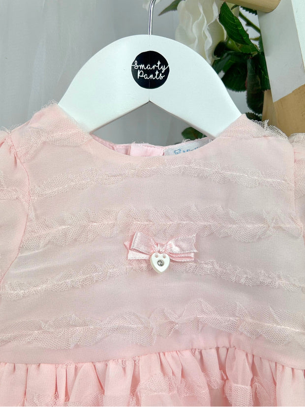Mintini Baby Girl Pink Tulle Dress (3M - 2Y)